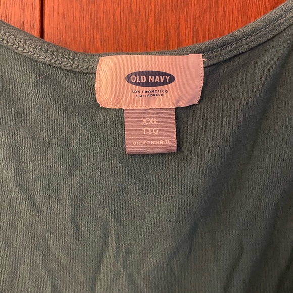 Teal curved hem tank top - Picture 2 of 2